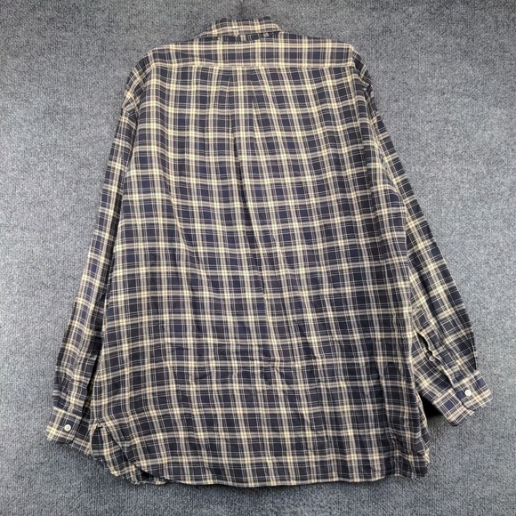 Ralph Lauren Men's Mcmeel Button-Down Shirt Blue Tan XL Long Sleeve Plaid - Picture 5 of 11